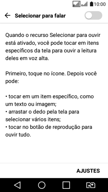 Pressione o indicador ao lado de Pressione o indicador ao lado de