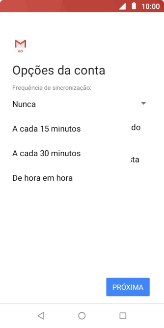 Pressione a configuração desejada. Pressione a configuração desejada.