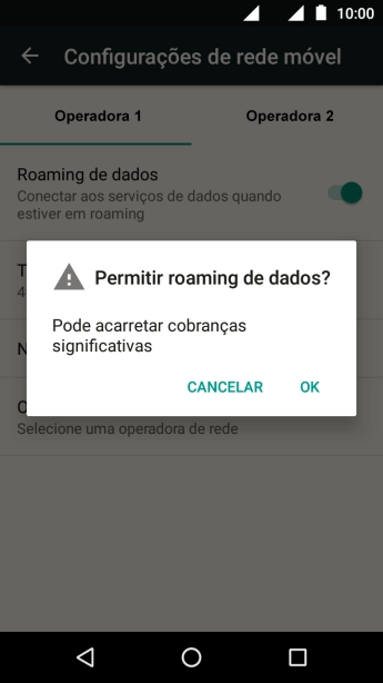 Se você quiser ativar a função, deve pressionar OK. Se você quiser ativar a função, deve pressionar OK.
