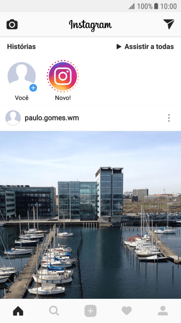 Pressione o ícone de busca. Pressione o ícone de busca.