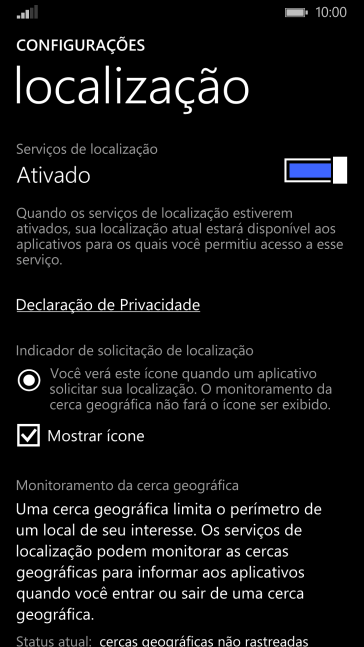Pressione o indicador ao lado de Pressione o indicador ao lado de