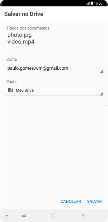 Pressione SALVAR. Pressione SALVAR.