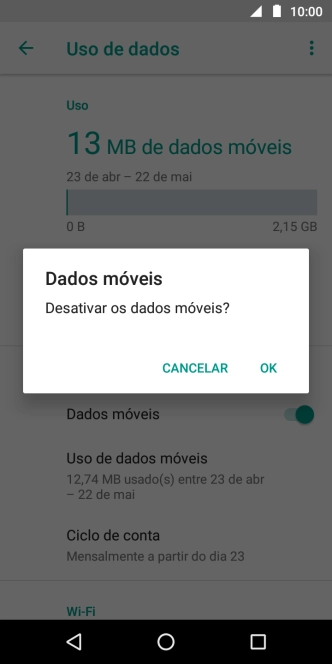 Se você desativar a função, deve pressionar OK. Se você desativar a função, deve pressionar OK.