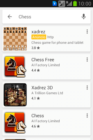 Pressione o app desejado. Pressione o app desejado.
