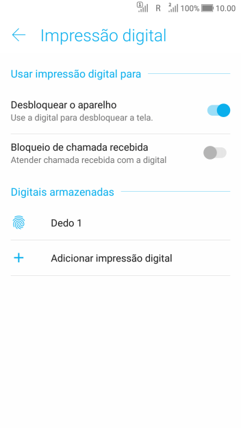Pressione a tecla de voltar. Pressione a tecla de voltar.