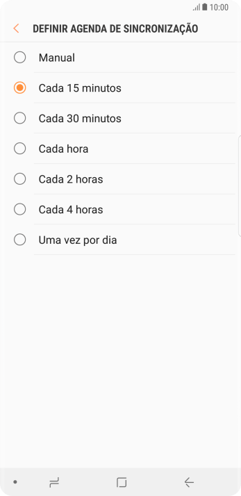 Pressione a configuração desejada. Pressione a configuração desejada.