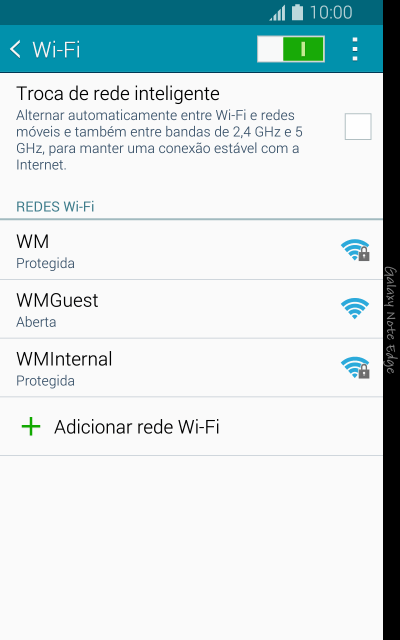 Pressione a rede Wi-Fi desejada. Pressione a rede Wi-Fi desejada.