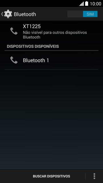 Pressione o dispositivo Bluetooth desejado, e siga as instruções da tela para conectar o dispositivo ao seu celular. Pressione o dispositivo Bluetooth desejado, e siga as instruções da tela para conectar o dispositivo ao seu celular.