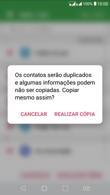 Pressione REALIZAR CÓPIA. Pressione REALIZAR CÓPIA.