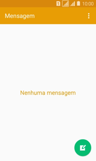 Pressione o ícone de nova mensagem. Pressione o ícone de nova mensagem.