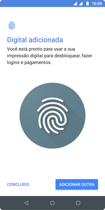 Pressione CONCLUÍDO. Pressione CONCLUÍDO.