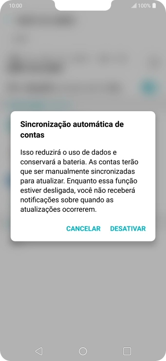 Se você desativar a função, deve pressionar DESATIVAR. Se você desativar a função, deve pressionar DESATIVAR.