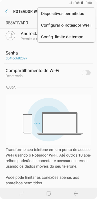 Pressione Configurar o Roteador Wi-Fi. Pressione Configurar o Roteador Wi-Fi.