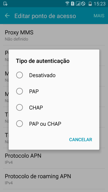 Pressione PAP ou CHAP. Pressione PAP ou CHAP.