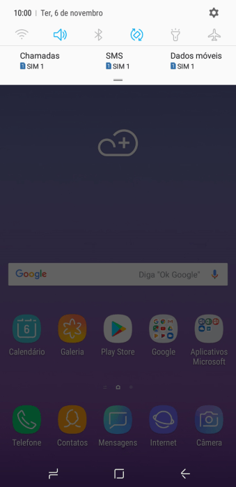 Pressione o ícone de configurações. Pressione o ícone de configurações.