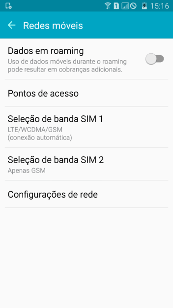 Pressione Configurações de rede. Pressione Configurações de rede.
