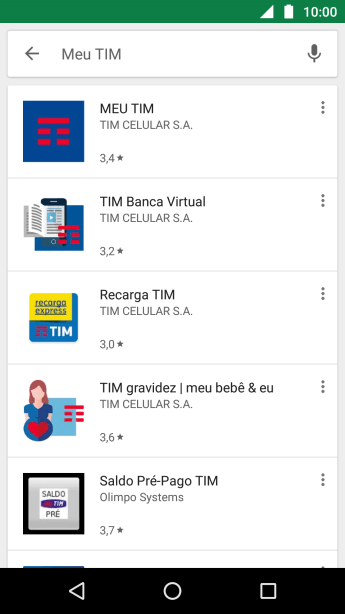 Pressione MEU TIM. Pressione MEU TIM.