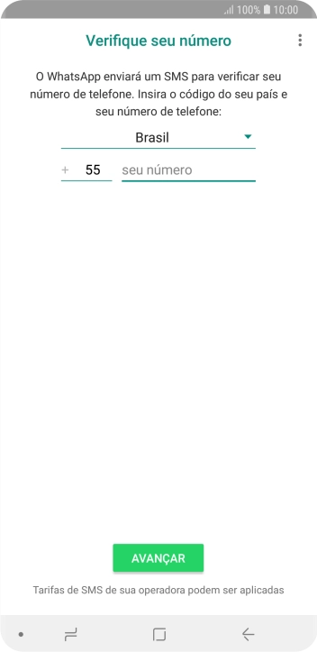Pressione a lista suspensa. Pressione a lista suspensa.