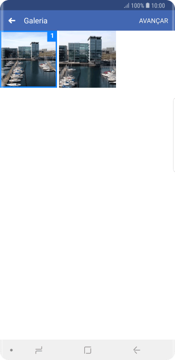 Pressione AVANÇAR. Pressione AVANÇAR.