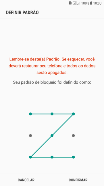 Repita o código do celular selecionado, e pressione CONFIRMAR. Repita o código do celular selecionado, e pressione CONFIRMAR.