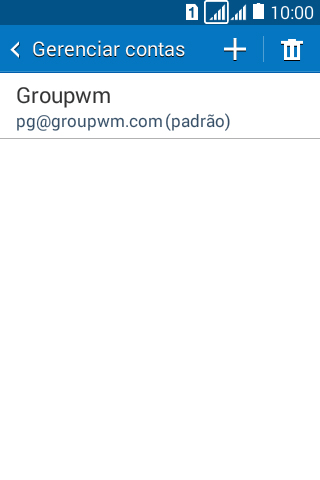 Pressione o ícone de novo e-mail. Pressione o ícone de novo e-mail.