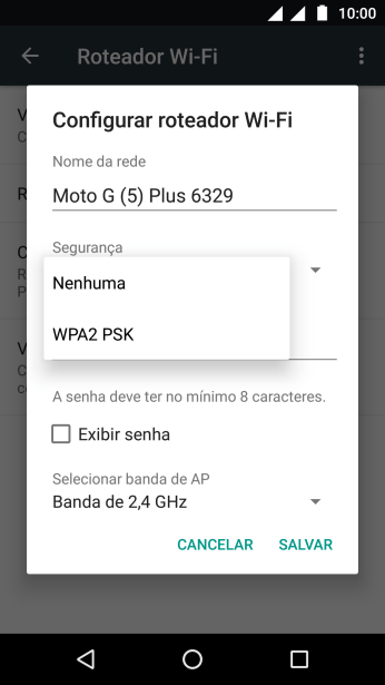 Pressione WPA2 PSK para proteger seu Roteador Wi-Fi com uma senha. Pressione WPA2 PSK para proteger seu Roteador Wi-Fi com uma senha.