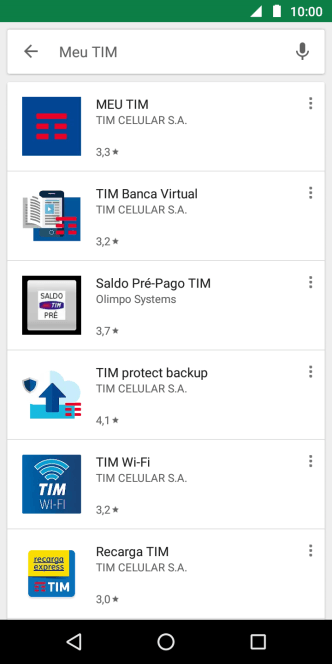 Pressione MEU TIM. Pressione MEU TIM.