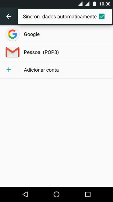 Pressione Sincron. dados automaticamente para ativar ou desativar a função. Pressione Sincron. dados automaticamente para ativar ou desativar a função.