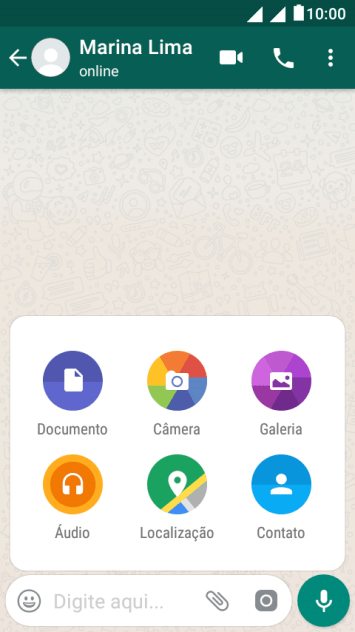 Pressione Galeria, e navegue até a pasta desejada. Pressione Galeria, e navegue até a pasta desejada.