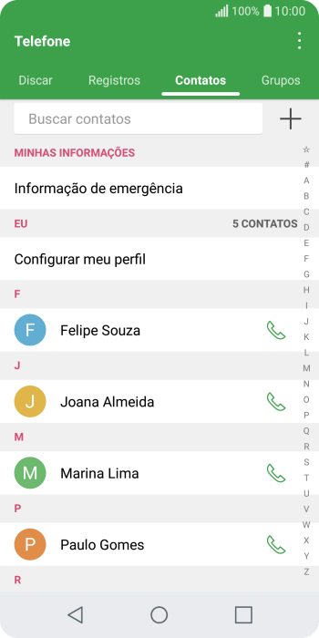 Pressione o ícone de menu. Pressione o ícone de menu.