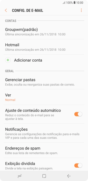Pressione Notificações. Pressione Notificações.