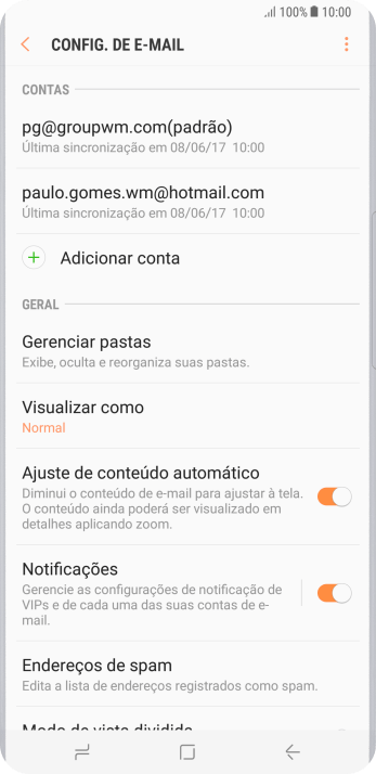 Pressione Notificações. Pressione Notificações.