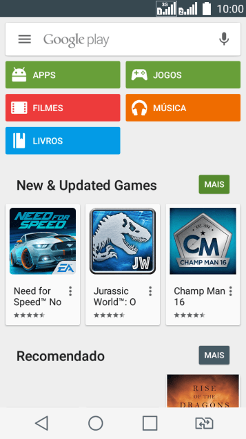 Pressione Google play. Pressione Google play.