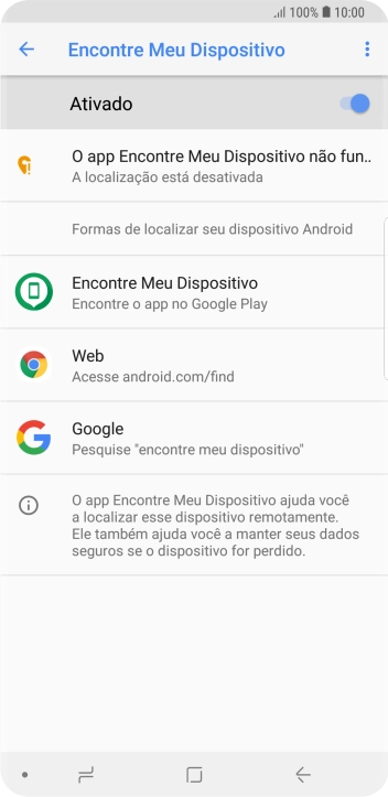 Pressione o indicador para ativar a função. Pressione o indicador para ativar a função.