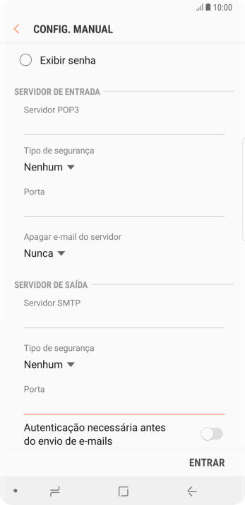 Pressione o indicador ao lado de Pressione o indicador ao lado de