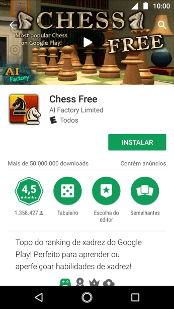 Pressione INSTALAR, e siga as indicações da tela para instalar o app. Pressione INSTALAR, e siga as indicações da tela para instalar o app.