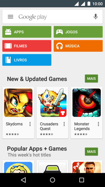 Pressione Google play. Pressione Google play.
