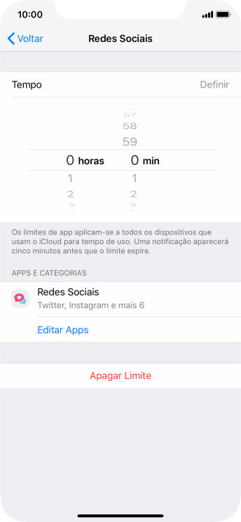 Como configurar o limite desejado para o uso da categoria escolhida. Como configurar o limite desejado para o uso da categoria escolhida.
