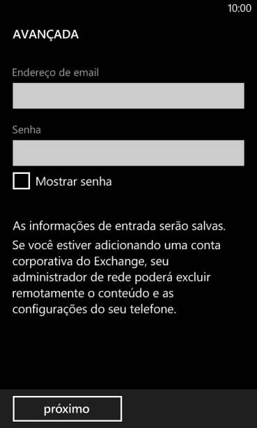 Pressione próximo. Pressione próximo.