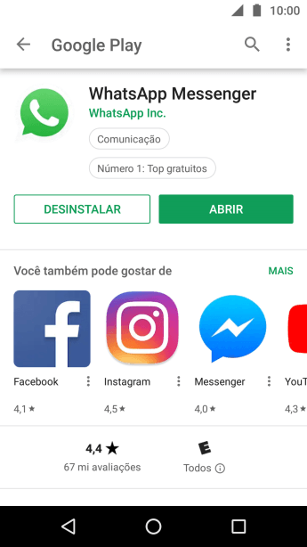 Pressione a tecla de início para finalizar e voltar à tela inicial. Pressione a tecla de início para finalizar e voltar à tela inicial.