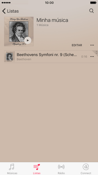 Navegue até a categoria ou lista de reprodução desejada, e pressione o arquivo de música. Navegue até a categoria ou lista de reprodução desejada, e pressione o arquivo de música.