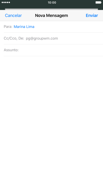 Pressione Assunto:, e digite o assunto desejado. Pressione Assunto:, e digite o assunto desejado.