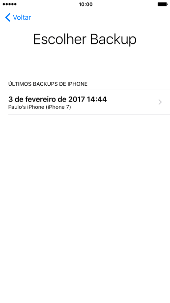 Pressione a cópia de segurança desejada, e aguarde enquanto o celular restaura o seu conteúdo anterior da cópia de segurança selecionada. Siga as indicações do visor para finalizar a ativação. Pressione a cópia de segurança desejada, e aguarde enquanto o celular restaura o seu conteúdo anterior da cópia de segurança selecionada. Siga as indicações do visor para finalizar a ativação.