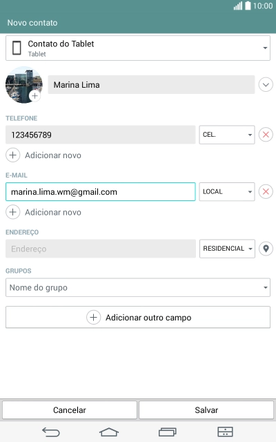 Pressione a lista suspensa ao lado do endereço de e-mail. Pressione a lista suspensa ao lado do endereço de e-mail.