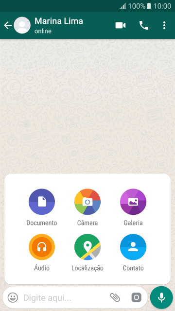 Pressione Galeria, e navegue até a pasta desejada. Pressione Galeria, e navegue até a pasta desejada.