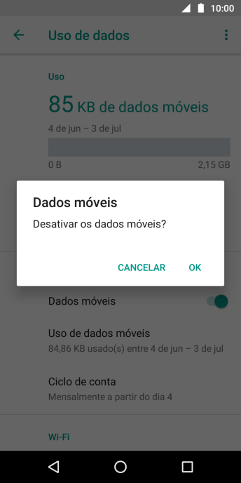 Se você desativar a função, deve pressionar OK. Se você desativar a função, deve pressionar OK.