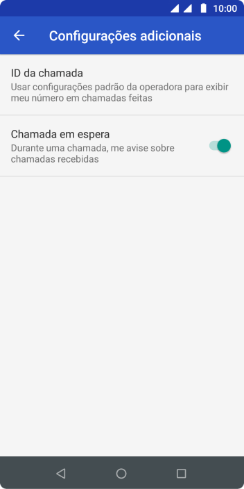 Pressione ID da chamada. Pressione ID da chamada.