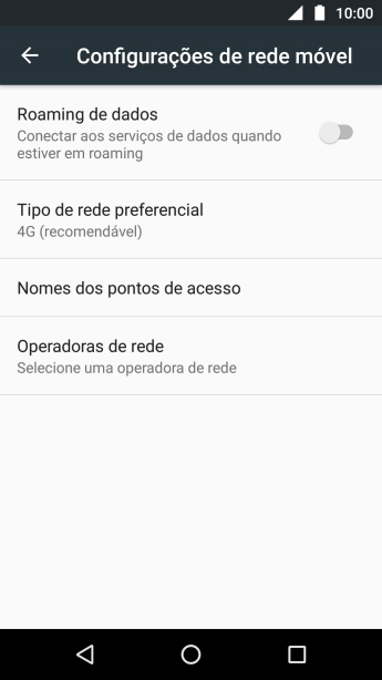 Pressione Operadoras de rede, e aguarde enquanto o celular busca redes. Pressione Operadoras de rede, e aguarde enquanto o celular busca redes.
