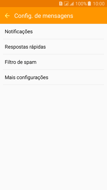 Pressione Mais configurações. Pressione Mais configurações.