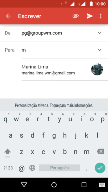 Pressione o contato desejado. Pressione o contato desejado.